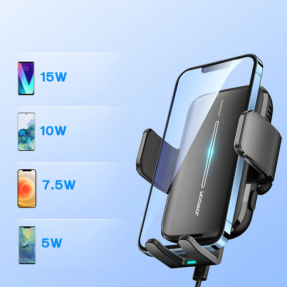 Uchwyt samochodowy z ładowarką bezprzewodową Joyroom 15W na kokpit deskę rozdzielczą czarny (JR-ZS245)