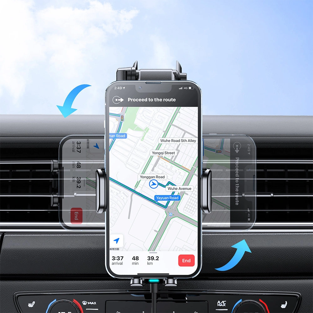 Uchwyt samochodowy z ładowarką bezprzewodową Joyroom 15W na kokpit deskę rozdzielczą czarny (JR-ZS245)