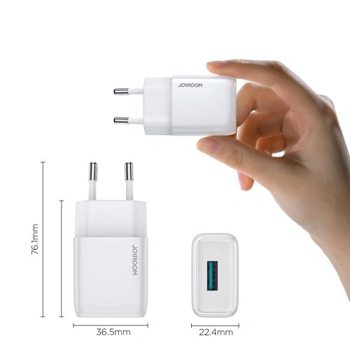 Kup Nabíječka do sítě Joyroom USB 2,1A bílá (L-1A101) - JYR435 - {ean13} - Sklep Home Screen