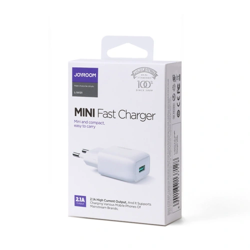 Buy Joyroom USB wall charger 2,1 A white (L-1A101) - JYR435 - {ean13} - Home Screen Store Europe