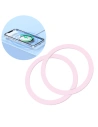Magnetický kovový prstenec Joyroom růžový (JR-Mag-M3) [2 PACK]
