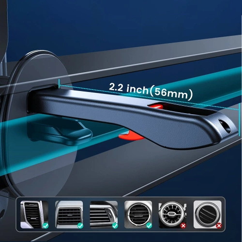 Kup Automatický automobilový držák s bezdrátovou nabíječkou Joyroom na ventilační mřížku Qi 15W (JR-ZS219) - JYR444 - {ean13} - Sklep Home Screen