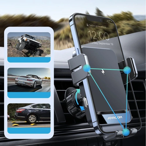 Kup Automatický automobilový držák s bezdrátovou nabíječkou Joyroom na ventilační mřížku Qi 15W (JR-ZS219) - JYR444 - {ean13} - Sklep Home Screen