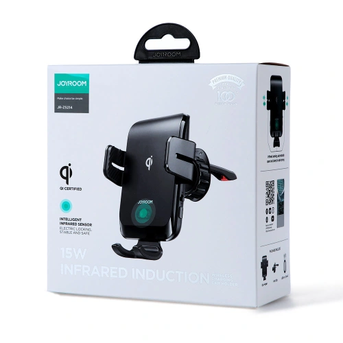Kup Automatischer Auto-Halter mit kabellosem Ladegerät Joyroom für Lüftungsgitter Qi 15W (JR-ZS214) - JYR445 - {ean13} - Sklep Home Screen