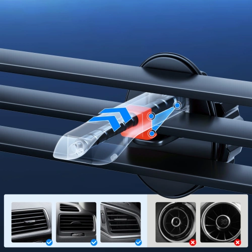 Kup Automatická automobilová držák s bezdrátovou nabíječkou Joyroom na ventilační mřížku Qi 15W (JR-ZS214) - JYR445 - {ean13} - Sklep Home Screen