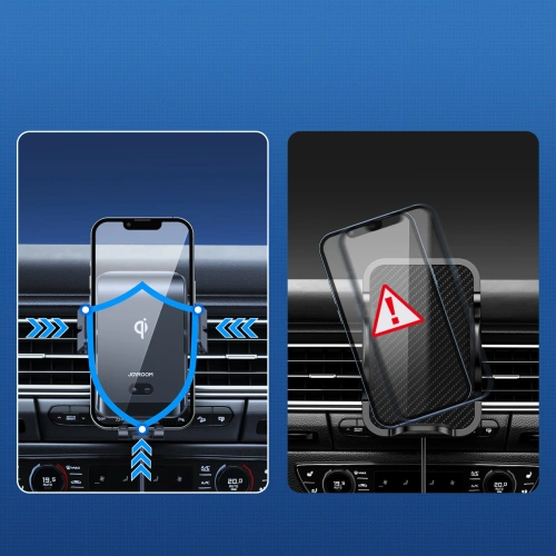 Kup Automatická automobilová držák s bezdrátovou nabíječkou Joyroom na ventilační mřížku Qi 15W (JR-ZS214) - JYR445 - {ean13} - Sklep Home Screen