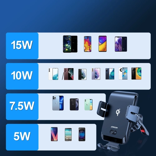 Kup Automatischer Auto-Halter mit kabellosem Ladegerät Joyroom für Lüftungsgitter Qi 15W (JR-ZS214) - JYR445 - {ean13} - Sklep Home Screen