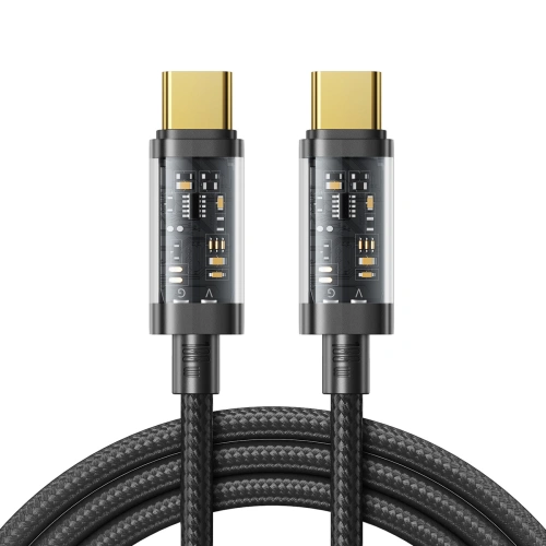 Buy Joyroom cable USB Type-C - USB Type-C 100W 1.2m black (S-CC100A12) - JYR450 - {ean13} - Home Screen Store Europe