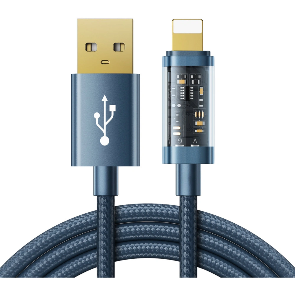 Kabel Joyroom USB/Lightning 2,4A 20W 1,2m niebieski (S-UL012A12)
