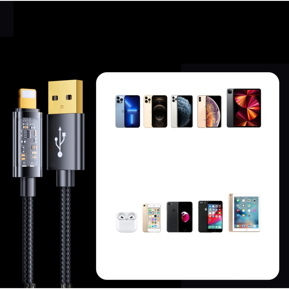 Kabel Joyroom USB/Lightning 2,4A 20W 1,2m niebieski (S-UL012A12)