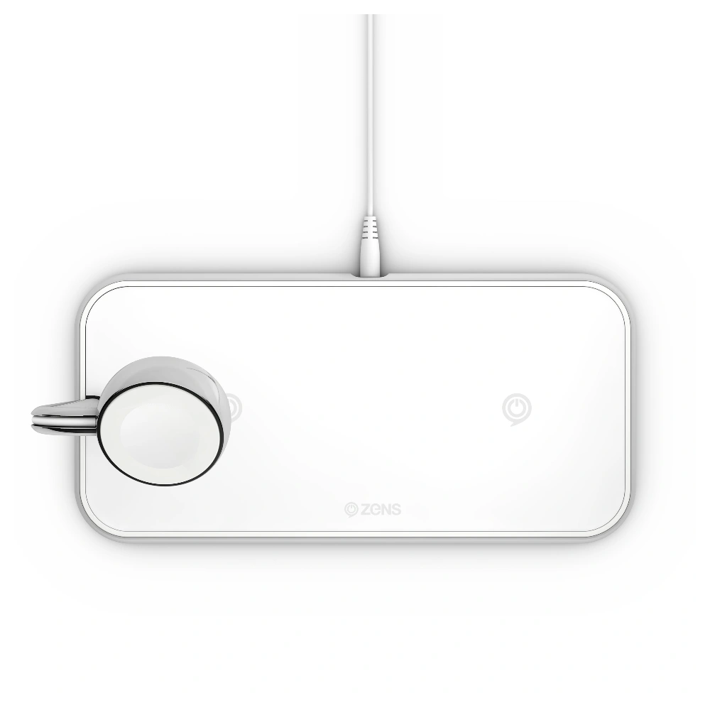 Ładowarka bezprzewodowa ZENS Dual+Watch do dwóch urządzeń oraz Apple Watch (white)