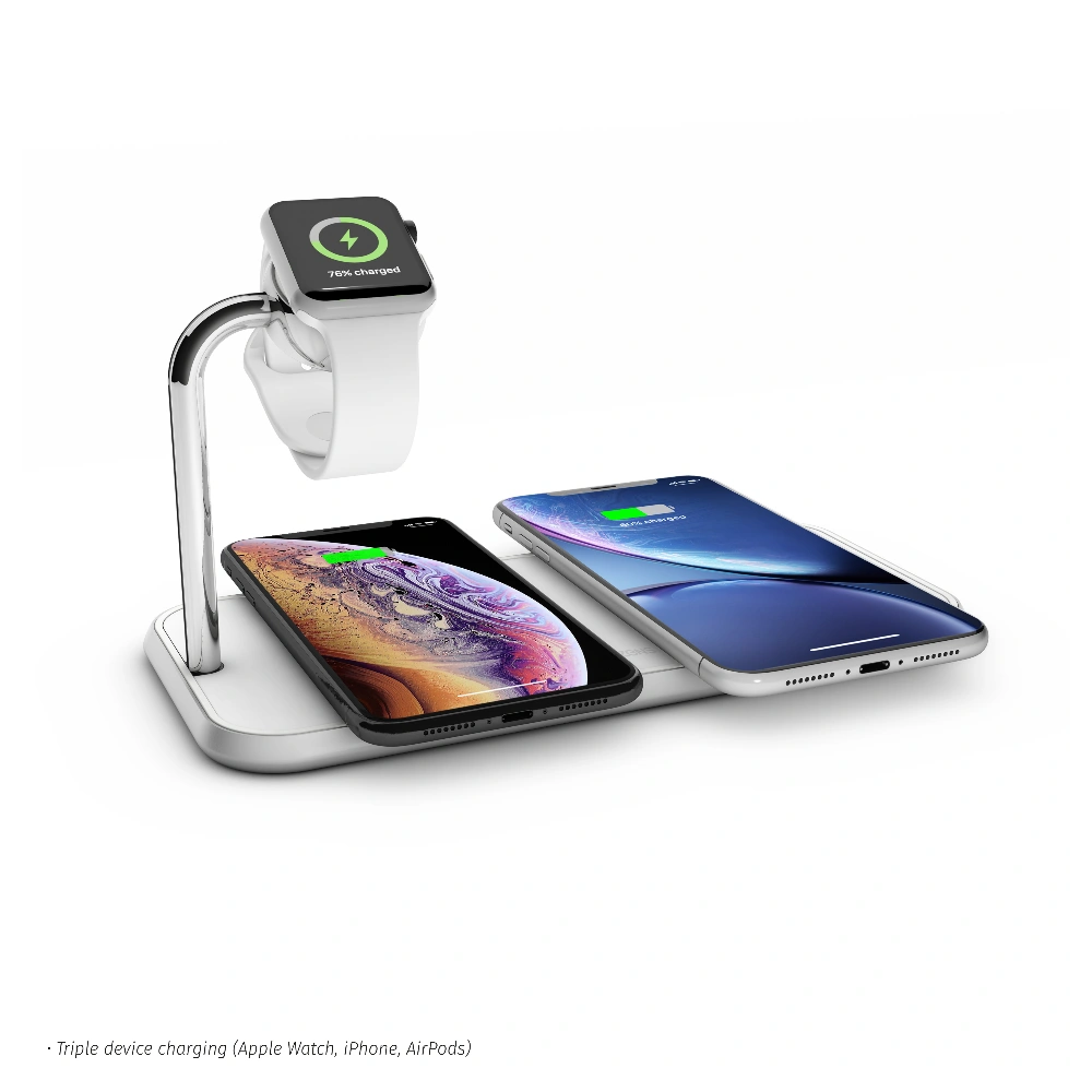 Ładowarka bezprzewodowa ZENS Dual+Watch do dwóch urządzeń oraz Apple Watch (white)