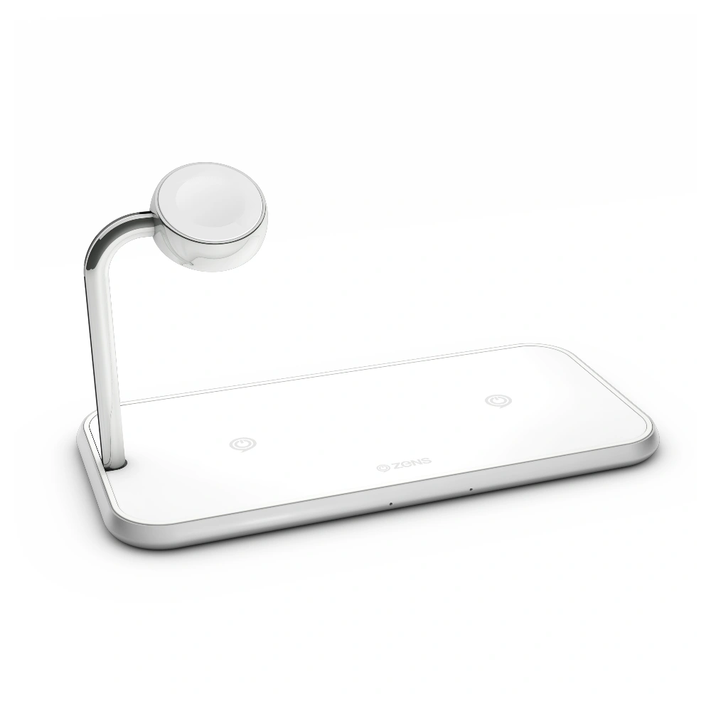 Ładowarka bezprzewodowa ZENS Dual+Watch do dwóch urządzeń oraz Apple Watch (white)