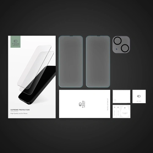 Kup Szkło hartowane + na obiektywy aparatu Tech-Protect Supreme Set Apple iPhone 14 Clear [2+1 PACK] - THP1503 - {ean13} - Sklep Home Screen