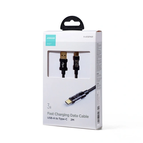Kup Cablul Joyroom USB/USB-C 3A 2m negru (S-UC027A20) - JYR459 - {ean13} - Sklep Home Screen