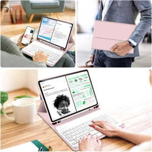 Kup Etui z klawiaturą Tech-Protect SC Pen Apple iPad Pro 11 2020/2021/2022 (2., 3. i 4. generacji) Pink - THP1532 - {ean13} - Sklep Home Screen