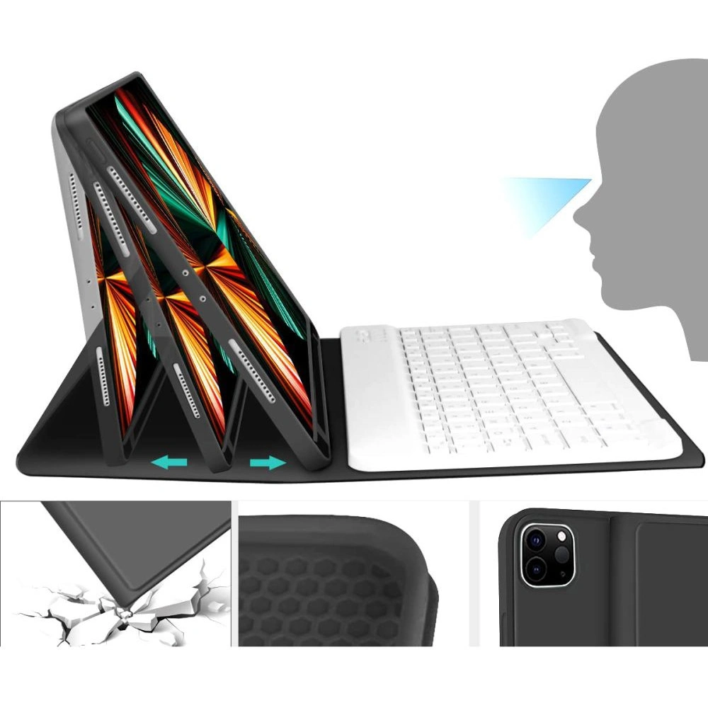Etui z klawiaturą Tech-Protect SC Pen Apple iPad Pro 11 2020/2021/2022 (2., 3. i 4. generacji) Black