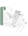 Tech-Protect C20w 2-port Network Charger PD 20W QC 3.0 + Lightning cable White