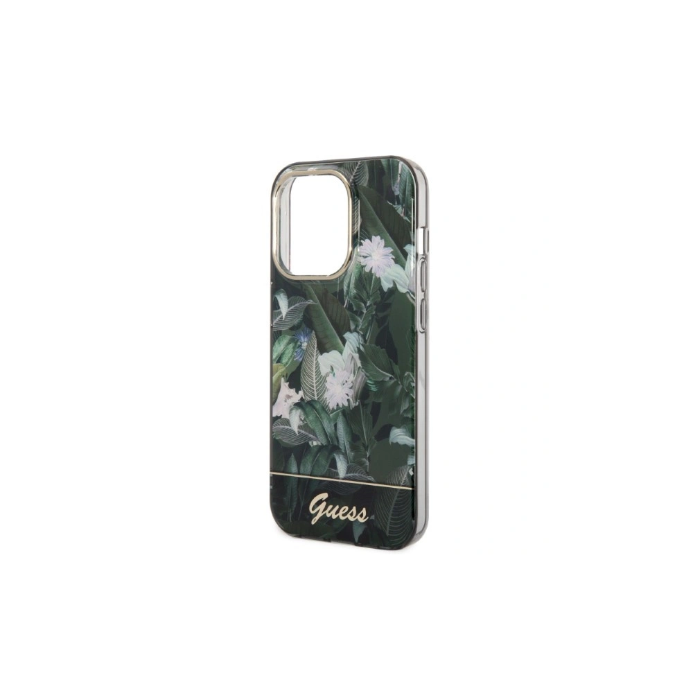 Etui Guess GUHCP14LHGJGHA Apple iPhone 14 Pro zielony/green hardcase Jungle Collection