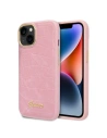 Guess GUHCP14MHGCRHP Apple iPhone 14 Plus / 15 Plus pink hardcase Croco Collection