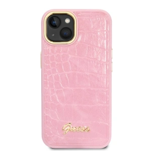 Etui Guess GUHCP14MHGCRHP Apple iPhone 14 Plus / 15 Plus różowy/pink hardcase Croco Collection