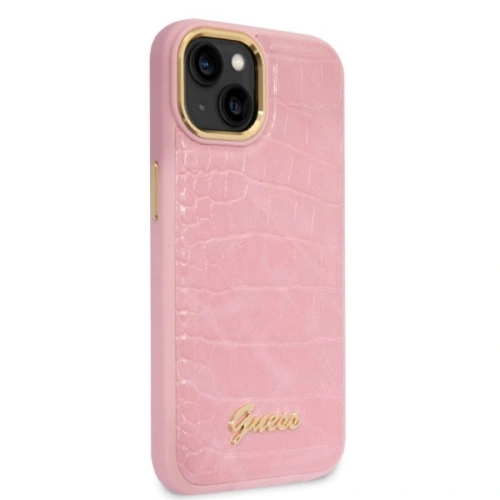 Kup Etui Guess GUHCP14MHGCRHP Apple iPhone 14 Plus / 15 Plus rózsaszín/pink hardcase Croco Collection - GUE2258 - {ean13} - Sklep Home Screen