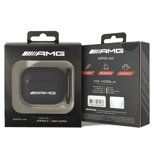 Kup Etui Mercedes AMG AMA3SLWK Apple AirPods 3 cover czarny/black Leather - MRS64 - {ean13} - Sklep Home Screen