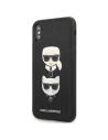 Kup Etui Karl Lagerfeld KLHCI65SAKICKCBK Apple iPhone XS Max fekete/black hardcase Saffiano Ikonik Karl&Choupette Head - KLD1214 - {ean13} - Sklep Home Screen