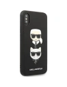 Kup Etui Karl Lagerfeld KLHCI65SAKICKCBK Apple iPhone XS Max fekete/black hardcase Saffiano Ikonik Karl&Choupette Head - KLD1214 - {ean13} - Sklep Home Screen