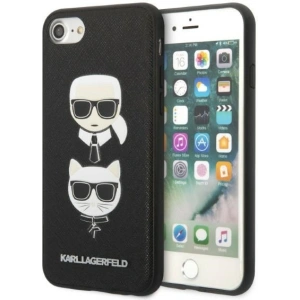 Kup Case Karl Lagerfeld KLHCI8SAKICKCBK Apple iPhone SE 2022/SE 2020/8/7 schwarz/black hardcase Saffiano Ikonik Karl&Choupette Kopf - KLD1217 - {ean13} - Sklep Home Screen