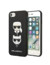 Etui Karl Lagerfeld KLHCI8SAKICKCBK Apple iPhone SE 2022/SE 2020/8/7 negru/black hardcase Saffiano Ikonik Karl&Choupette Head