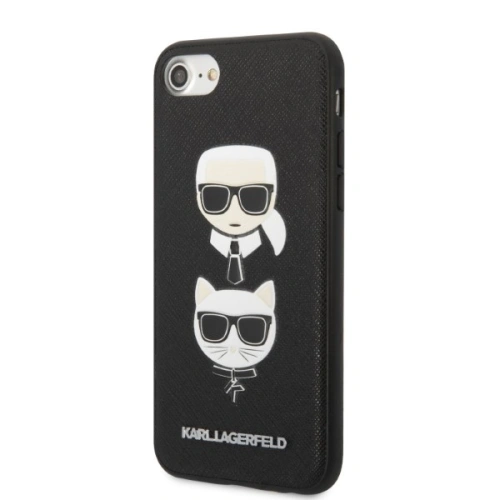 Kup Etui Karl Lagerfeld KLHCI8SAKICKCBK Apple iPhone SE 2022/SE 2020/8/7 czarny/black hardcase Saffiano Ikonik Karl&Choupette Head - KLD1217 - {ean13} - Sklep Home Screen