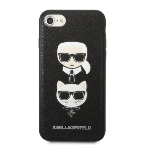 Kup Etui Karl Lagerfeld KLHCI8SAKICKCBK Apple iPhone SE 2022/SE 2020/8/7 czarny/black hardcase Saffiano Ikonik Karl&Choupette Head - KLD1217 - {ean13} - Sklep Home Screen