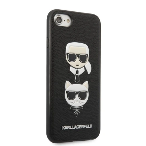 Kup Etui Karl Lagerfeld KLHCI8SAKICKCBK Apple iPhone SE 2022/SE 2020/8/7 czarny/black hardcase Saffiano Ikonik Karl&Choupette Head - KLD1217 - {ean13} - Sklep Home Screen