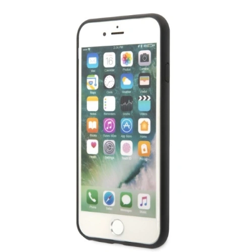 Buy Karl Lagerfeld KLHCI8SAKICKCBK Apple iPhone SE 2022/SE 2020/8/7 black hardcase Saffiano Ikonik Karl&Choupette Head - KLD1217 - {ean13} - Home Screen Store Europe