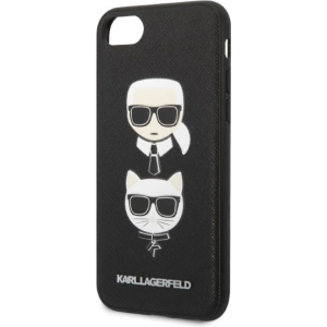 Kup Case Karl Lagerfeld KLHCI8SAKICKCBK Apple iPhone SE 2022/SE 2020/8/7 schwarz/black hardcase Saffiano Ikonik Karl&Choupette Kopf - KLD1217 - {ean13} - Sklep Home Screen