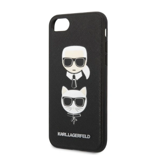 Kup Etui Karl Lagerfeld KLHCI8SAKICKCBK Apple iPhone SE 2022/SE 2020/8/7 czarny/black hardcase Saffiano Ikonik Karl&Choupette Head - KLD1217 - {ean13} - Sklep Home Screen
