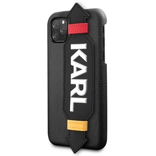 Kup Etui Karl Lagerfeld KLHCN58HDAWBK Apple iPhone 11 Pro hardcase negru/black Strap - KLD1218 - {ean13} - Sklep Home Screen