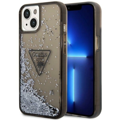 Kup Etui Guess GUHCP14SLFCTPK Apple iPhone 14 černý/black hardcase Liquid Glitter Palm Collection - GUE2261 - {ean13} - Sklep Home Screen