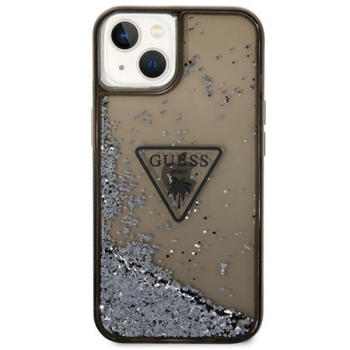 Kup Etui Guess GUHCP14SLFCTPK Apple iPhone 14 czarny/black hardcase Liquid Glitter Palm Collection - GUE2261 - {ean13} - Sklep Home Screen