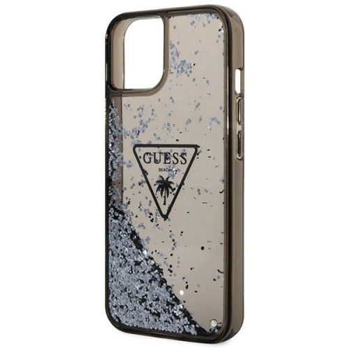 Kup Etui Guess GUHCP14SLFCTPK Apple iPhone 14 czarny/black hardcase Liquid Glitter Palm Collection - GUE2261 - {ean13} - Sklep Home Screen
