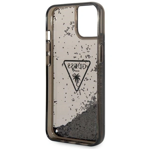Kup Etui Guess GUHCP14SLFCTPK Apple iPhone 14 czarny/black hardcase Liquid Glitter Palm Collection - GUE2261 - {ean13} - Sklep Home Screen