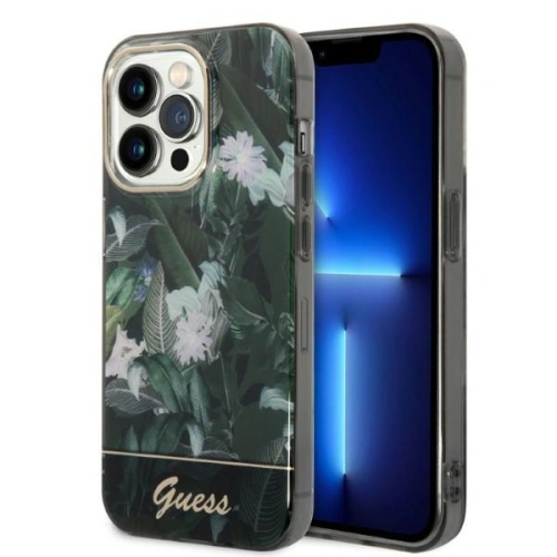 Kup Etui Guess GUHCP14XHGJGHA Apple iPhone 14 Pro Max zelený/green hardcase Jungle Collection - GUE2263 - {ean13} - Sklep Home Screen