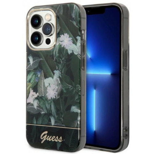 Kup Etui Guess GUHCP14XHGJGHA Apple iPhone 14 Pro Max zielony/green hardcase Jungle Collection - 3666339064433 - GUE2263 - Homescreen.pl