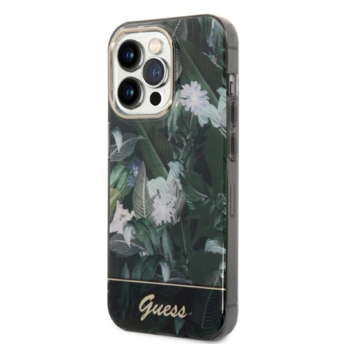 Kup Etui Guess GUHCP14XHGJGHA Apple iPhone 14 Pro Max zelený/green hardcase Jungle Collection - GUE2263 - {ean13} - Sklep Home Screen