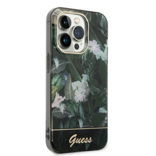 Kup Etui Guess GUHCP14XHGJGHA Apple iPhone 14 Pro Max zelený/green hardcase Jungle Collection - GUE2263 - {ean13} - Sklep Home Screen