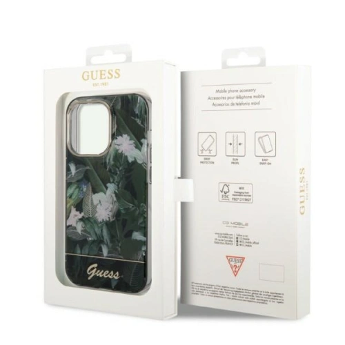 Kup Etui Guess GUHCP14XHGJGHA Apple iPhone 14 Pro Max zelený/green hardcase Jungle Collection - GUE2263 - {ean13} - Sklep Home Screen