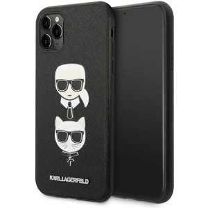 Kup Etui Karl Lagerfeld KLHCN58SAKICKCBK Apple iPhone 11 Pro czarny/black hardcase Saffiano Ikonik Karl&Choupette Head - KLD1220 - {ean13} - Sklep Home Screen
