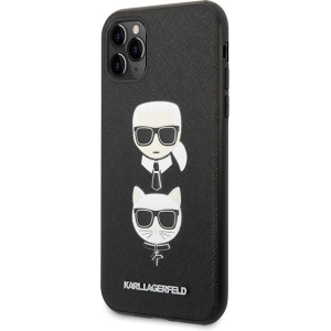 Kup Etui Karl Lagerfeld KLHCN58SAKICKCBK Apple iPhone 11 Pro czarny/black hardcase Saffiano Ikonik Karl&Choupette Head - KLD1220 - {ean13} - Sklep Home Screen