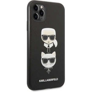 Kup Etui Karl Lagerfeld KLHCN58SAKICKCBK Apple iPhone 11 Pro czarny/black hardcase Saffiano Ikonik Karl&Choupette Head - KLD1220 - {ean13} - Sklep Home Screen